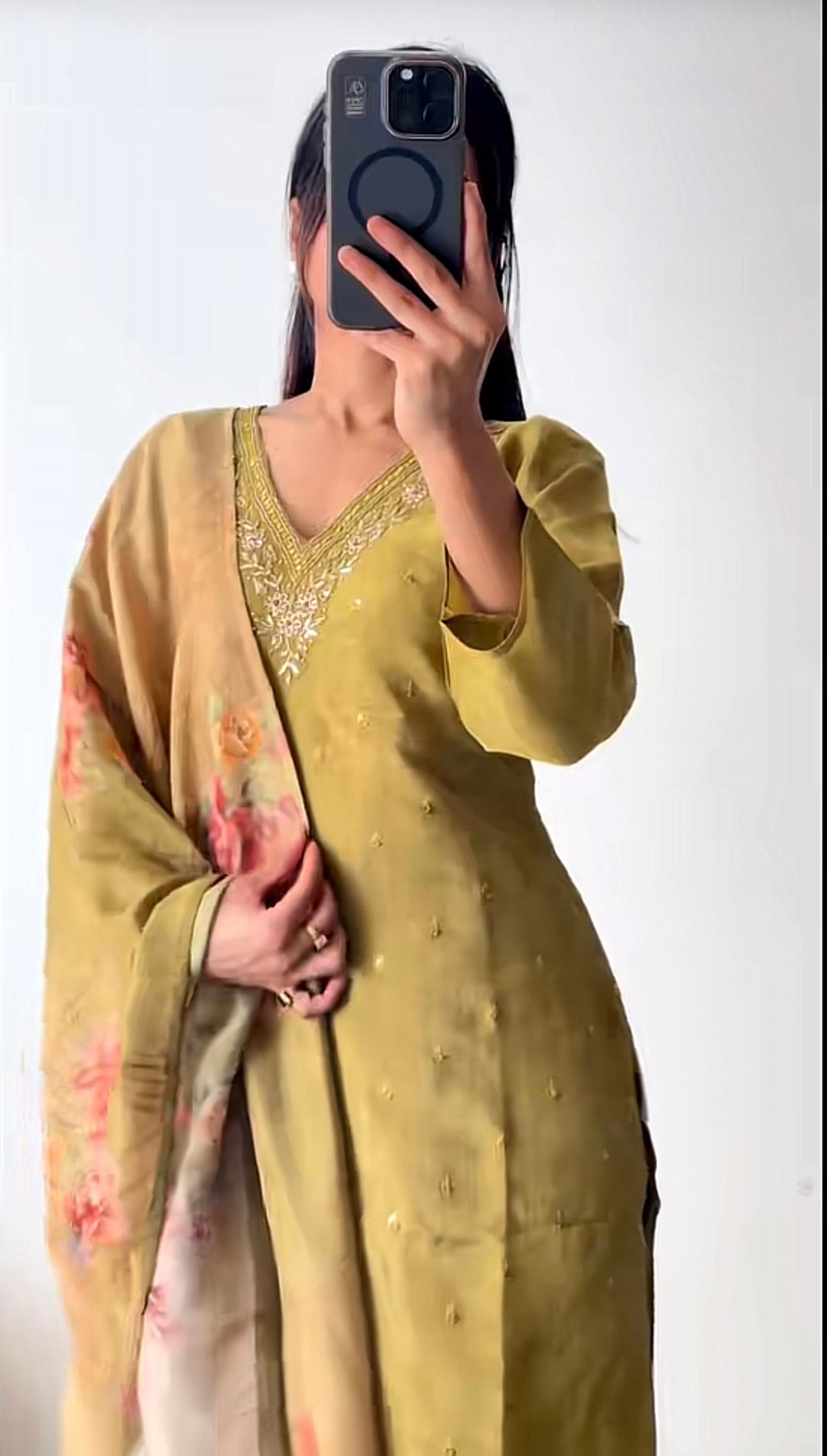 Mehendi Green Kurthi set