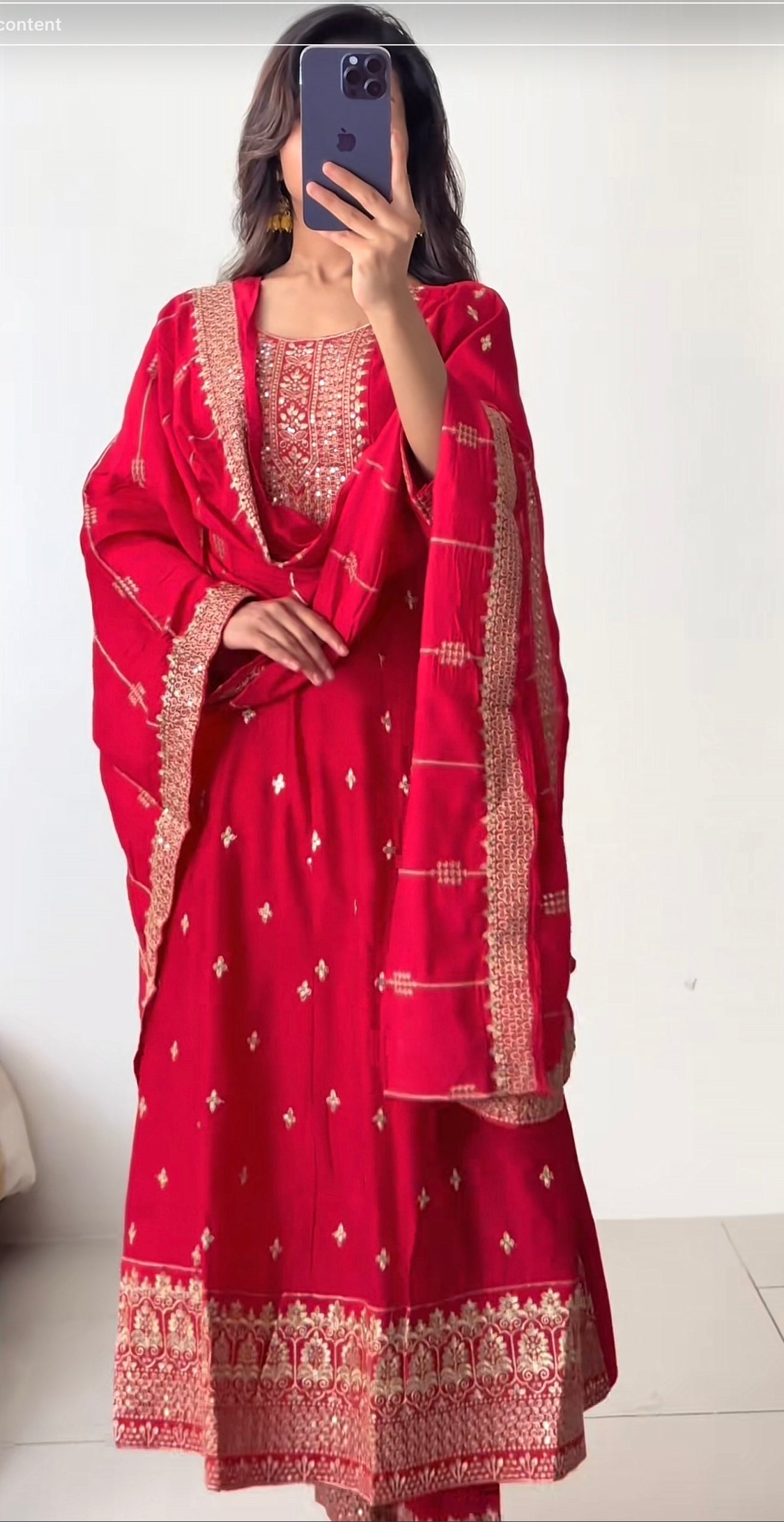 💖 Rani Pink Umbrella (Anarkali) Set