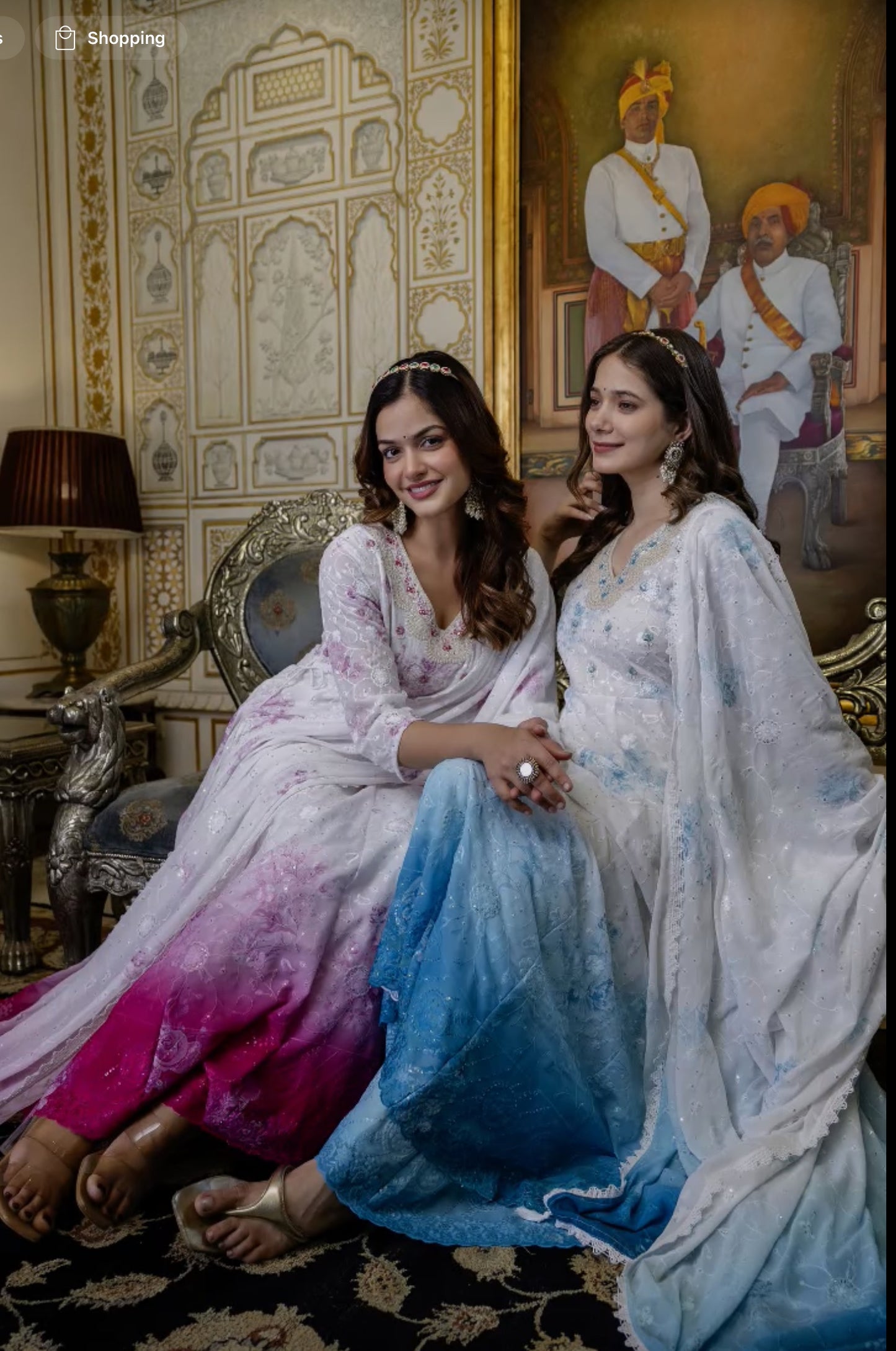 Regal Whites – Anarkali (Umbrella) Set