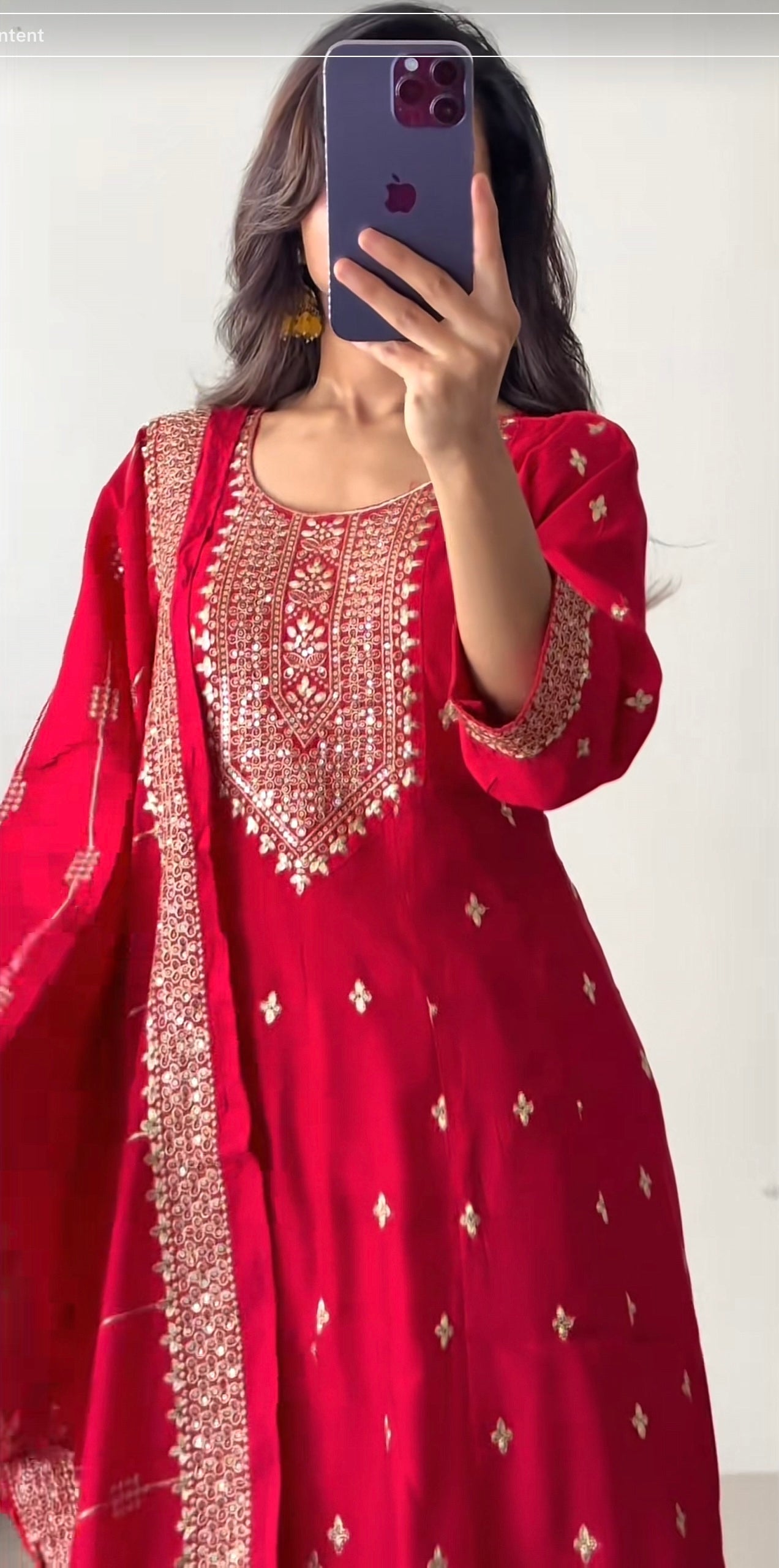 💖 Rani Pink Umbrella (Anarkali) Set